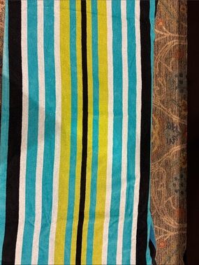 Panama Jack Blue, White, Lime & Black Striped Beach Towel